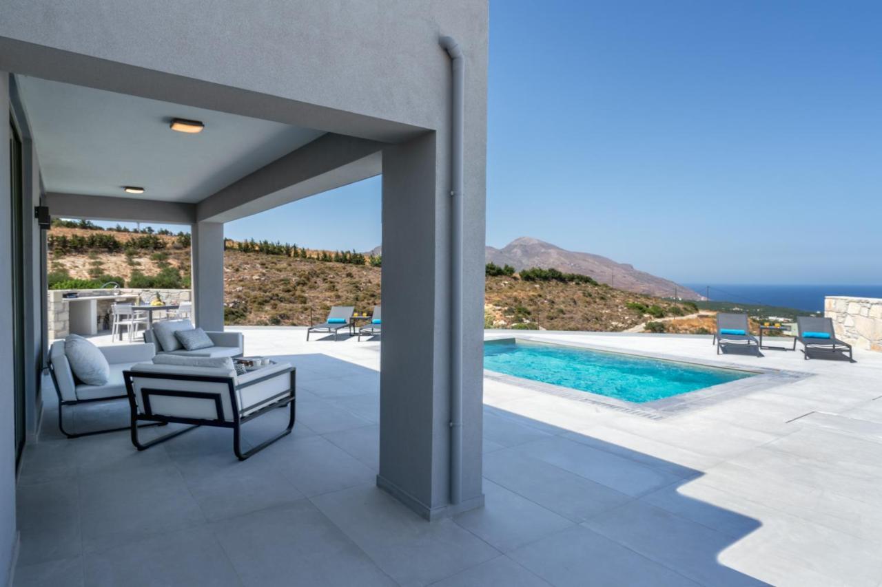Luxurious Villa Cretan Aura With Private Heated Pool, Jacuzzi And Playroom Agios Ioannis  외부 사진